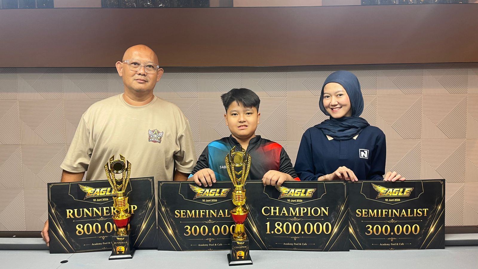 Eagle Pool Academy Gelar Turnamen Billiard Sekaligus Jaring Atlet Unggulan untuk Harumkan Nama Kabupaten Garut