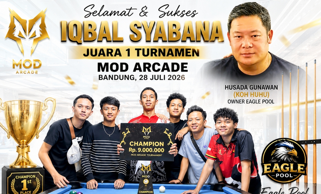 Iqbal Syabana Harumkan Nama Garut, Taklukkan Atlet Tuan Rumah dan Rebut Gelar Juara di MOD Arcade Bandung