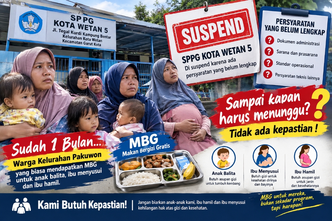 Sebulan MBG Terhenti, Warga Pakuwon Garut Bertanya: Sampai Kapan Harus Menunggu?