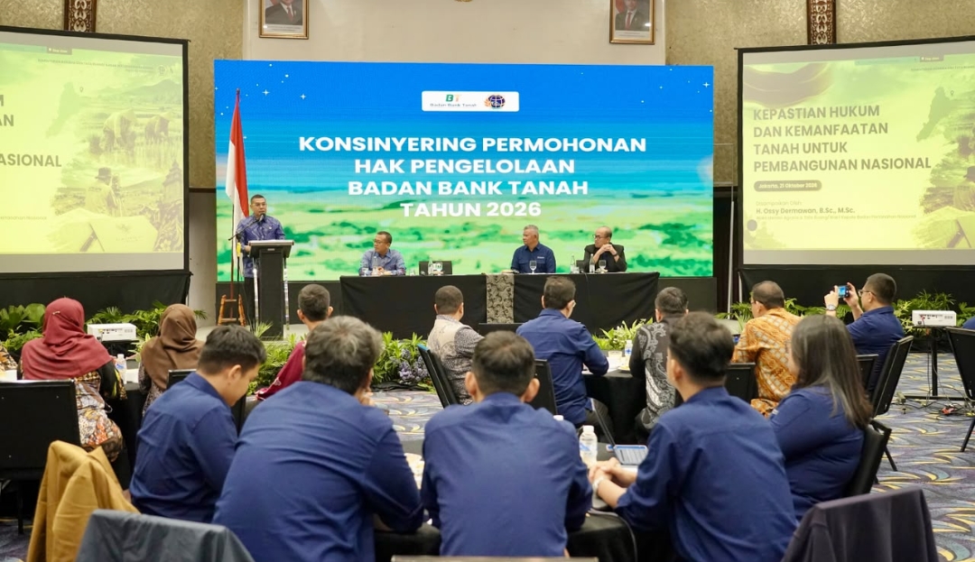 Konsinyering HPL Badan Bank Tanah, Wamen Ossy Ingatkan Soal Keseimbangan Kecepatan Layanan dan Kepastian Hukum