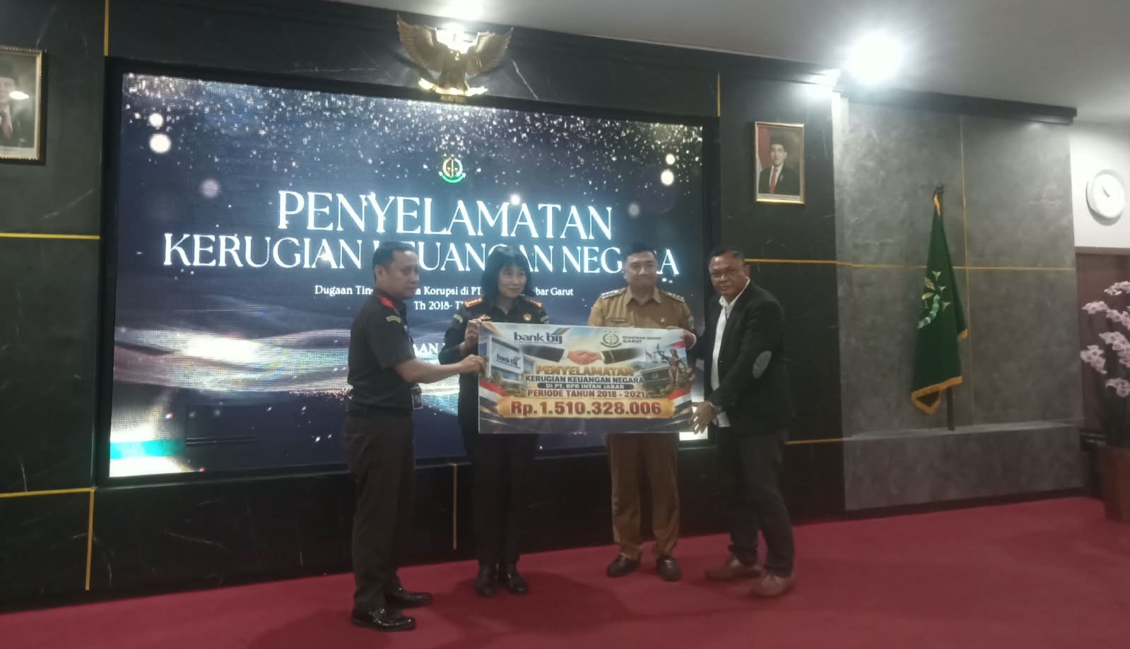 Apresiasi PT BPR Intan Jabar kepada Kejaksaan Negeri Garut atas Penyelamatan Kerugian Keuangan Negara