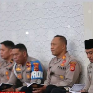 Kapolres Garut AKBP Yugi Bayu Hendarto Pimpin Binrohtal  Menyulam Iman, Meneguhkan Pengabdian