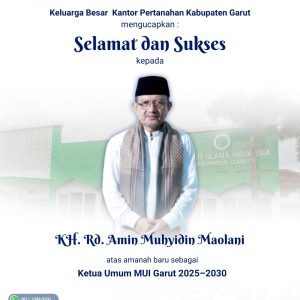 Kantah ATR/BPN Garut Sampaikan Selamat kepada K.H. Rd. Amin Muhyidin Maolani, Ketua Umum MUI Garut Terpilih 2025–2030